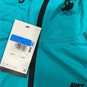 NIKE Tech Woven Windrunner Jacket Blue Black Men’s Sz M *NEW* HM7151-345 $130
